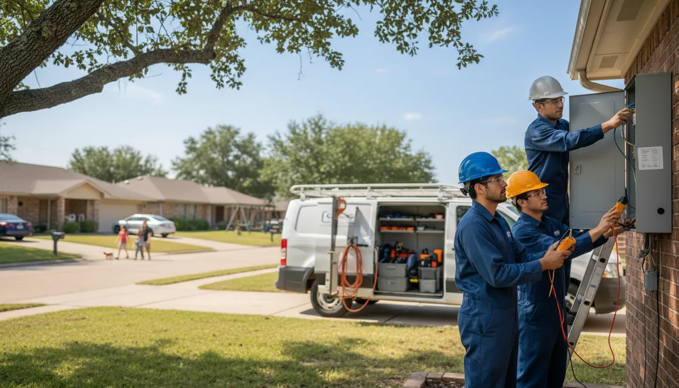 Certified electrician providing emergency electrical services in Helm, CA